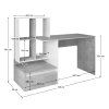 nereo new pc stol beton biely koty u