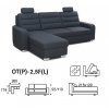 Sedací souprava BORNEO OT-2.5F (Varianta Orinoko 96, Orientace levá)