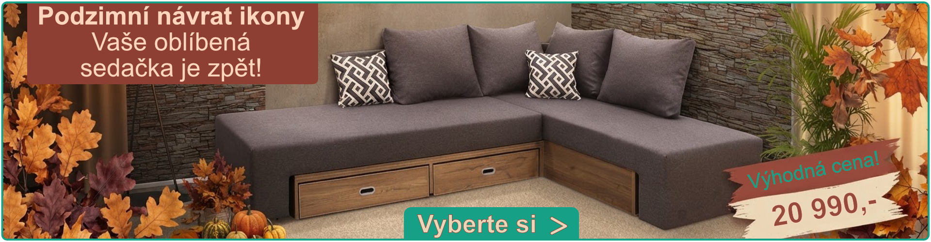 Podzimní novinka Sedačka Elien