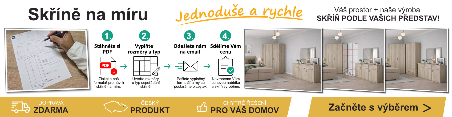 Výroba skříní na míru