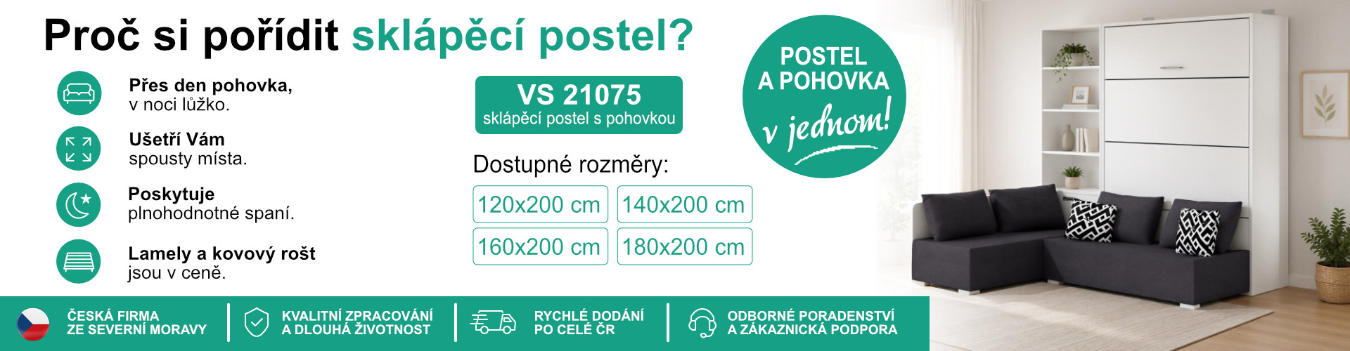 Proč si pořídit sklápěcí postel?