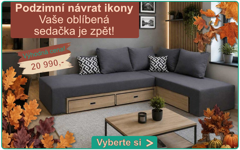 Podzimní novinka Sedačka Elien