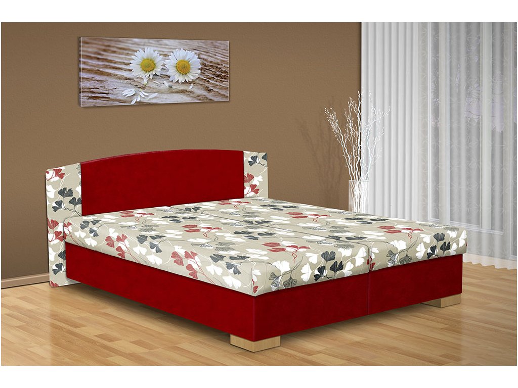 Manželská postel s úložným prostorem Kamila