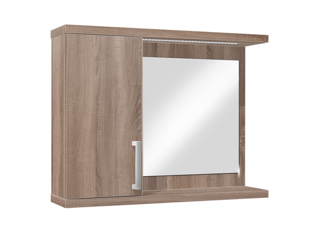 Závěsná koupelnová skříňka se zrcadlem K10