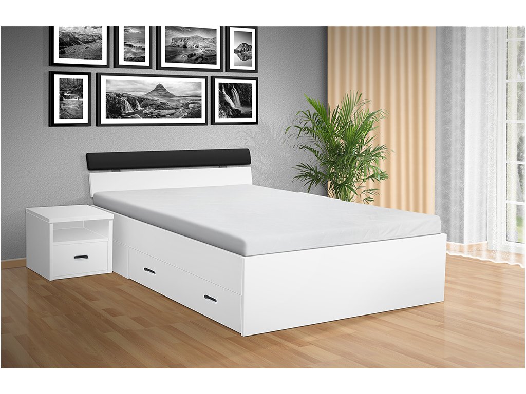 postel s úložným prostorem RAMI - M 140x200 cm - Nabytekmorava