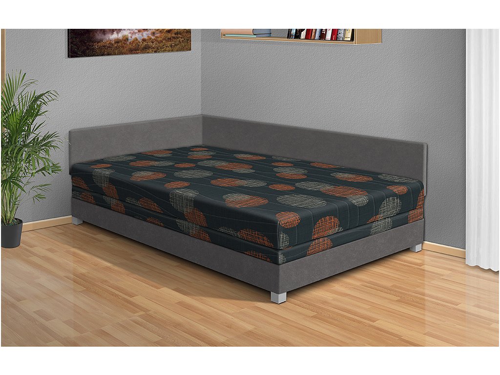 Čalouněná postel Aneta 110x200 cm šedá