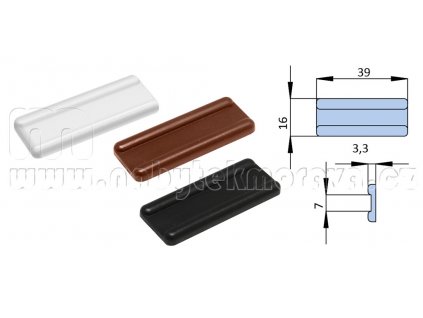 Kluzák nastřelovací černý