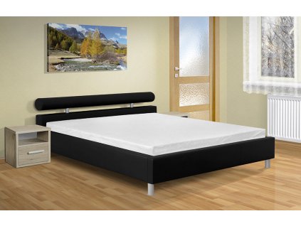 Moderní manželská postel Doroty 160x200 cm černá