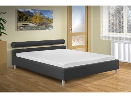 Moderní manželská postel Doroty 140x200 cm šedá