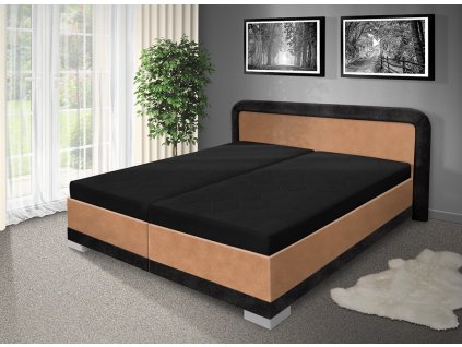Čalouněná manželská postel Jaro 160x200 cm béžová