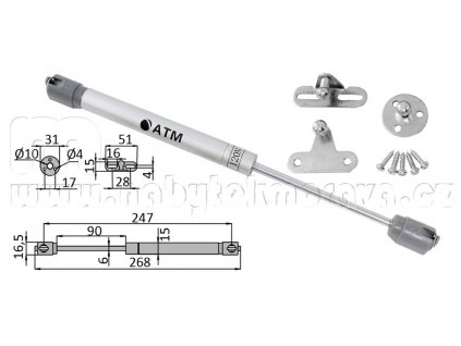 Zvedací mechanismus BL komplet - píst 120N