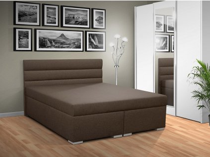 Moderní postel s úložným prostorem TANGO A 160 cm hnědá