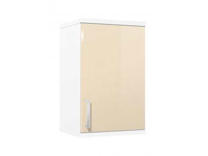 Moderní a elegantní závěsná koupelnová skříňka K8 š. 40 cm bílá jasmín lesk