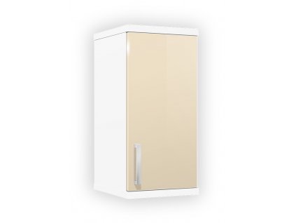 Závěsná koupelnová skříňka s dvěmi policemi K 9 š. 30 cm bílá jasmín lesk