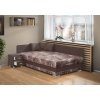 Čalouněná postel s úložným prostorem Robin 140x200 cm v hnědé