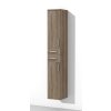 Vysoká koupelnová skříňka se zásuvkami a dvířky K14 š. 30 cm v dekoru dub sonoma