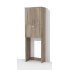 Koupelnová skříňka s košem na prádlo nad pračku K21 š. 60 cm v dekoru dub sonoma