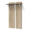 Předsíň věšák na zeď se zrcadlem PR01D š. 76 cm dub sonoma světlý