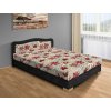 Levná čalouněná postel Apollo s úložným prostorem 120x200 cm černá