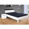 Moderní dřevěná postel Darina s úložným prostorem 160x200 cm bílá