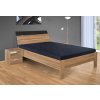 Moderní dřevěná postel Darina s úložným prostorem 160x200 cm ořech lyon