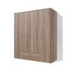 Velká šatní skříň s tyčemi, policemi a zásuvkami Alfa 32 š. 160 cm dub sonoma tmavý