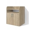 Přebalovací pult s úložným prostorem Alfa 36 š. 80 cm dub sonoma světlý