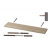 Levná police na zeď Beta 80x20 cm dub sonoma