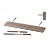 Levná police na zeď Beta 80x20 cm dub sonoma