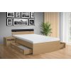 Moderní kvalitní dřevěná postel s úložným prostorem RAMI M 160x00 cm buk