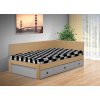 Kvalitní postel s úložným prostorem a s čely Iveta 110x200 cm buk černobílá