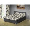 Manželská postel s úložným prostorem 170x200 cm šedá