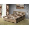 Manželská postel s úložným prostorem 170x200 cm béžová