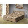 Manželská postel s úložným prostorem 170x200 cm béžová