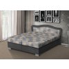 POSTEL SÁRA Č B Manželská postel s úložným prostorem 170x200 cm šedá
