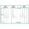 Koupelnová skříňka K29-rozměry