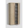 Předsíň retro vysoká skříň s policemi a dvířky PRE25 š. 90 cm dub sonoma