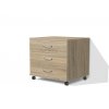 Kancelářský kontejner se šuplíky Alfa 66 š. 60 cm dub sonoma světlý