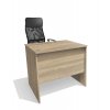 Jednoduchý kancelářský psací stůl Alfa 80 š. 80cm dub sonoma světlý