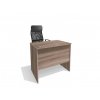 Jednoduchý kancelářský psací stůl Alfa 80 š. 80cm dub sonoma tmavy