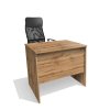 Jednoduchý kancelářský psací stůl Alfa 80 š. 80cm dub wotan