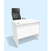 Jednoduchý kancelářský psací stůl Alfa 80 š. 80cm bílý