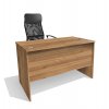 Jednoduchý kancelářský psací stůl Alfa 82 š. 120 cm ořech lyon