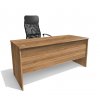 Jednoduchý kancelářský psací stůl Alfa 84 š. 160 cm ořech lyon