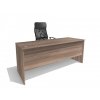 Jednoduchý kancelářský psací stůl Alfa 85 š. 180 cm dub sonoma tmavý