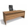 Jednoduchý kancelářský psací stůl Alfa 85 š. 180 cm ořech lyon