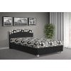 Čalouněná postel s úložným prostorem Aurelie 120x200 cm čierná