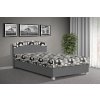 Čalouněná postel s úložným prostorem Aurelie 120x200 cm sivá