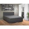 Moderní postel s úložným prostorem TANGO A 140 cm šedá