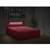 Moderní postel s úložným prostorem TANGO C 180 cm s rozsvíceným LED osvětlením